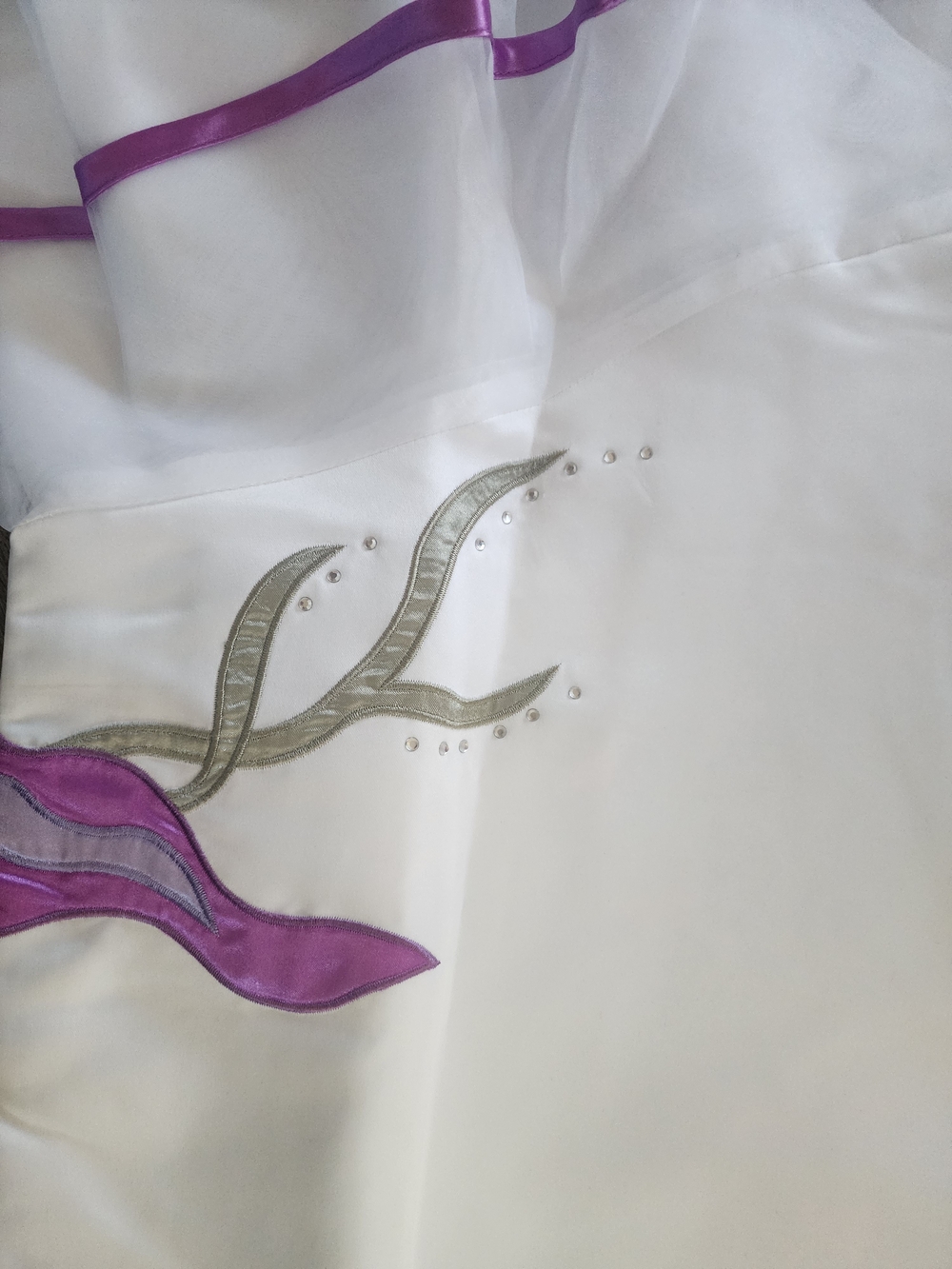 NWT ASHRO White Floral Embroidered Skirt Suit Size 14 - Picture 12 of 16
